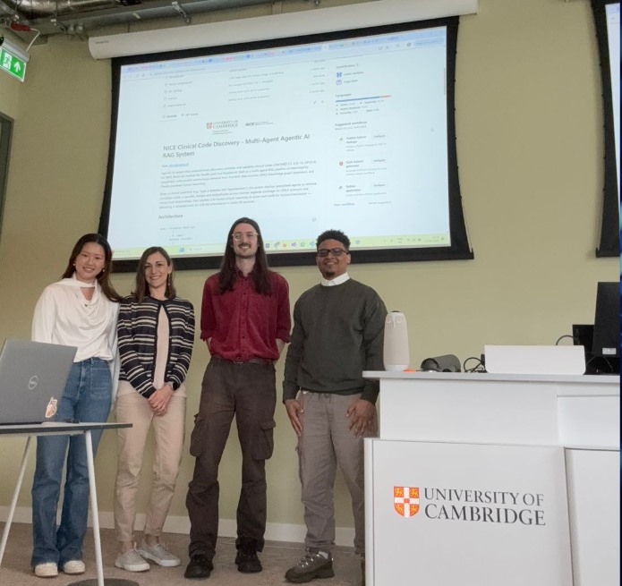 OCIL founding team presenting at the University of Cambridge